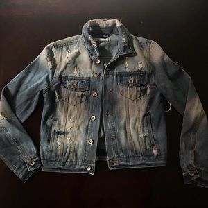 Distressed Denim Jacket